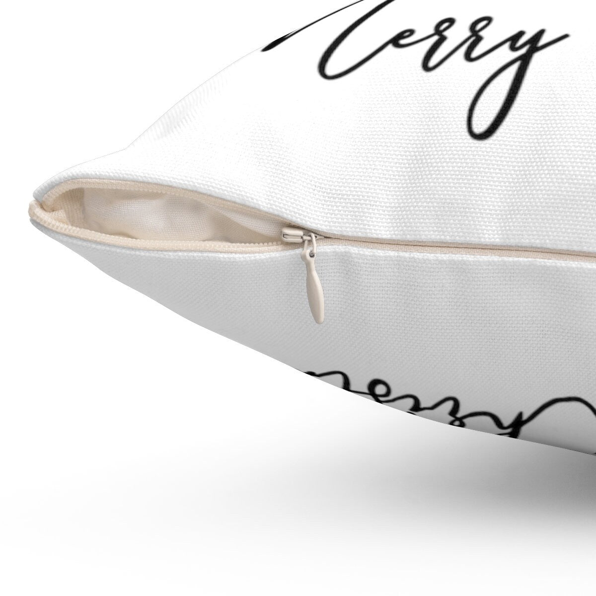 Watercolor Christmas Scene Spun Polyester Square Pillow