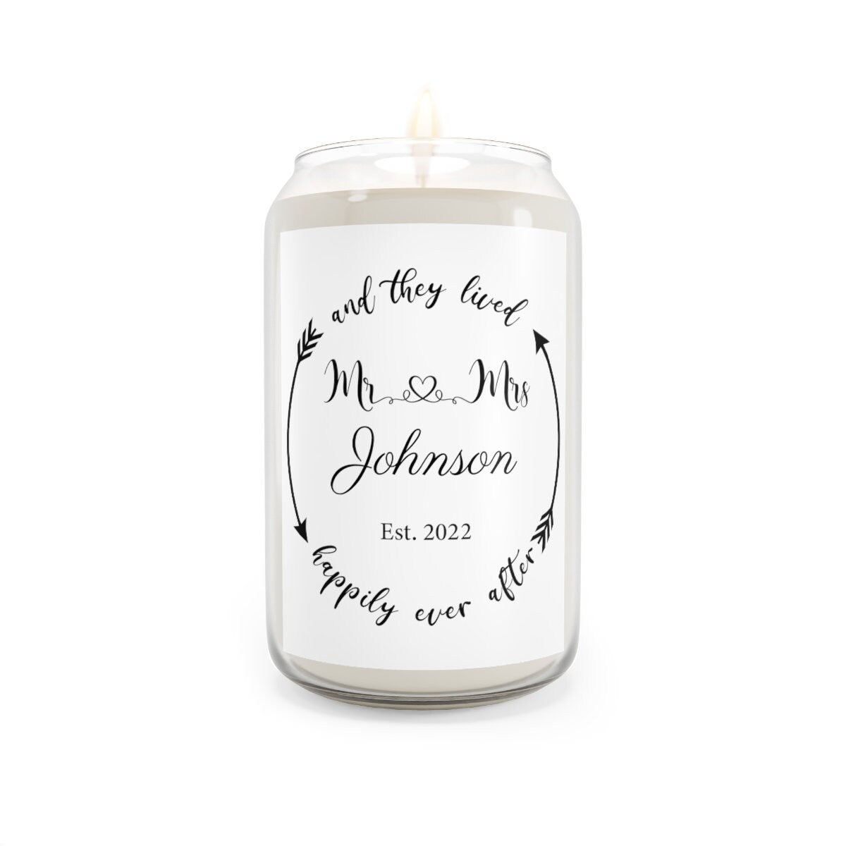 Bridal, wedding guest, anniversary Scented Candle, 13.75oz