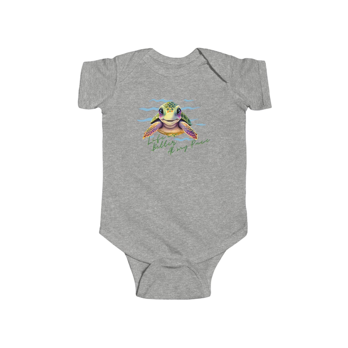 Sea Turtle Ocean Animals, Infant Fine Jersey Bodysuit