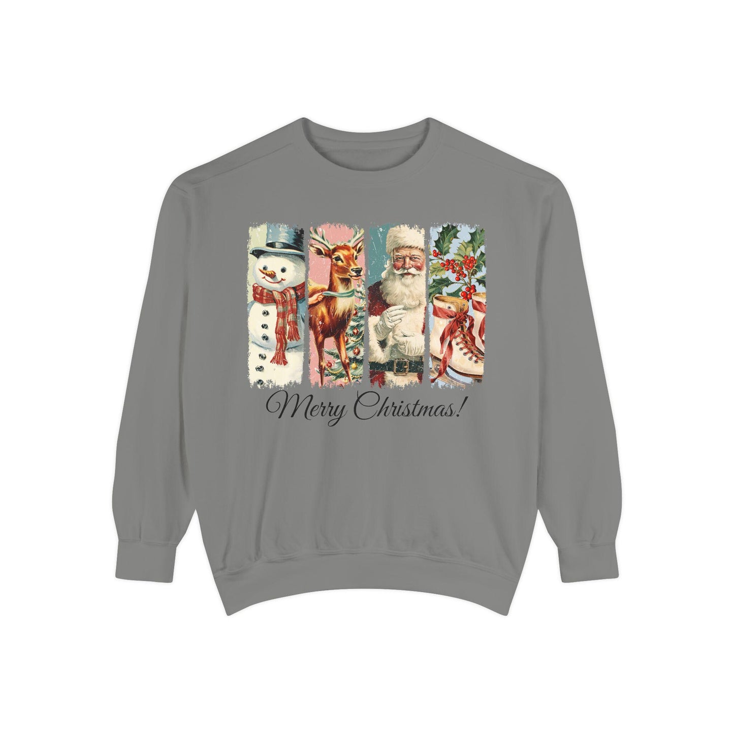 Retro Christmas Sweatshirt, Vintage Christmas Shirt, Santa Claus Shirt, Christmas Snowman Shirt, Christmas Tree Shirt, Merry Christmas Shirt