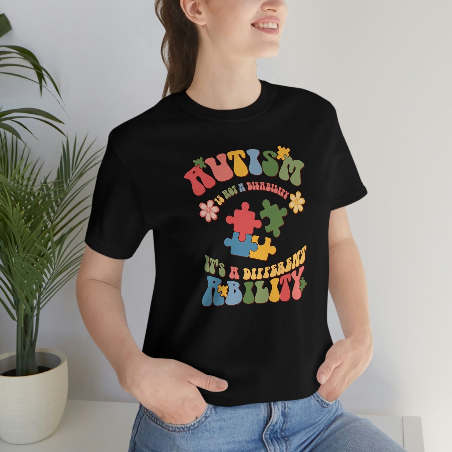Autism, Autism Awareness, Unisex Jersey Short Sleeve Tee