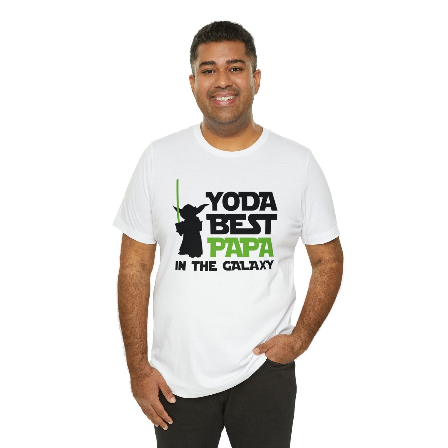 Your the best papa, Yoda, Yoda best papa, best papa. fathers day, Unisex Jersey Short Sleeve Tee