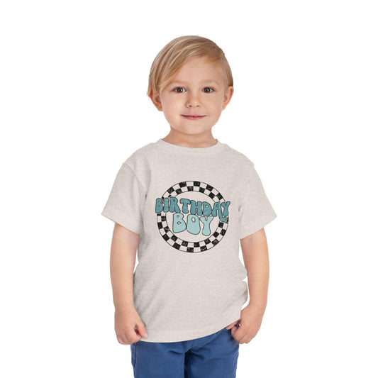 Birthday Boy Tee, Celebration T-Shirt, Toddler Short Sleeve