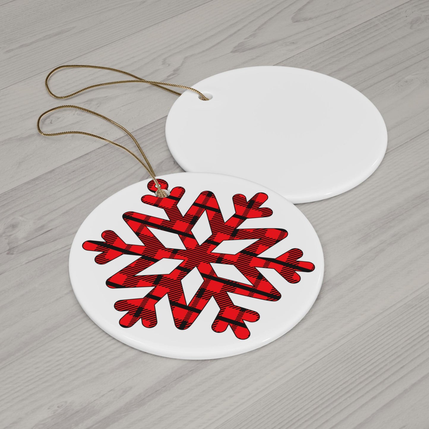 Christmas Ceramic Snowflake Ornament