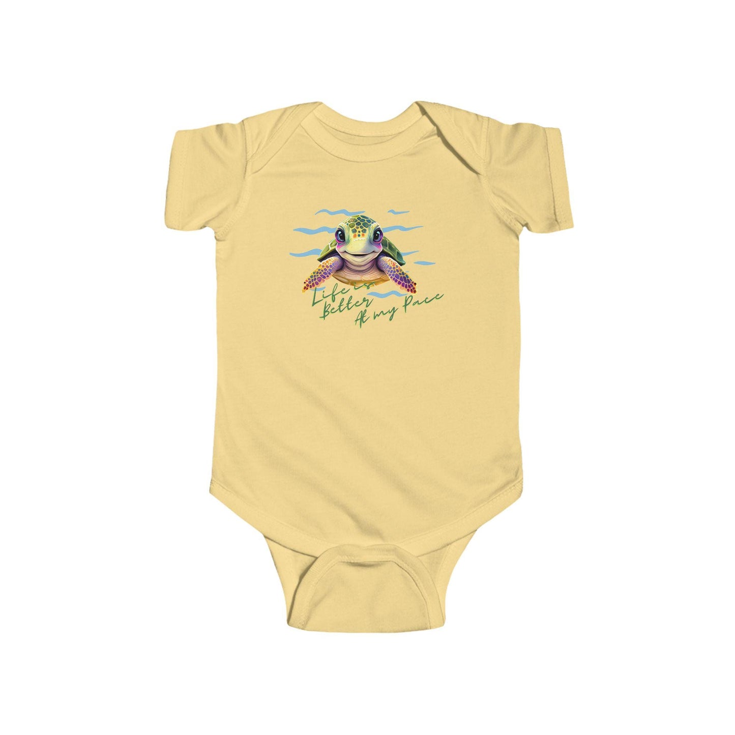 Sea Turtle Ocean Animals, Infant Fine Jersey Bodysuit