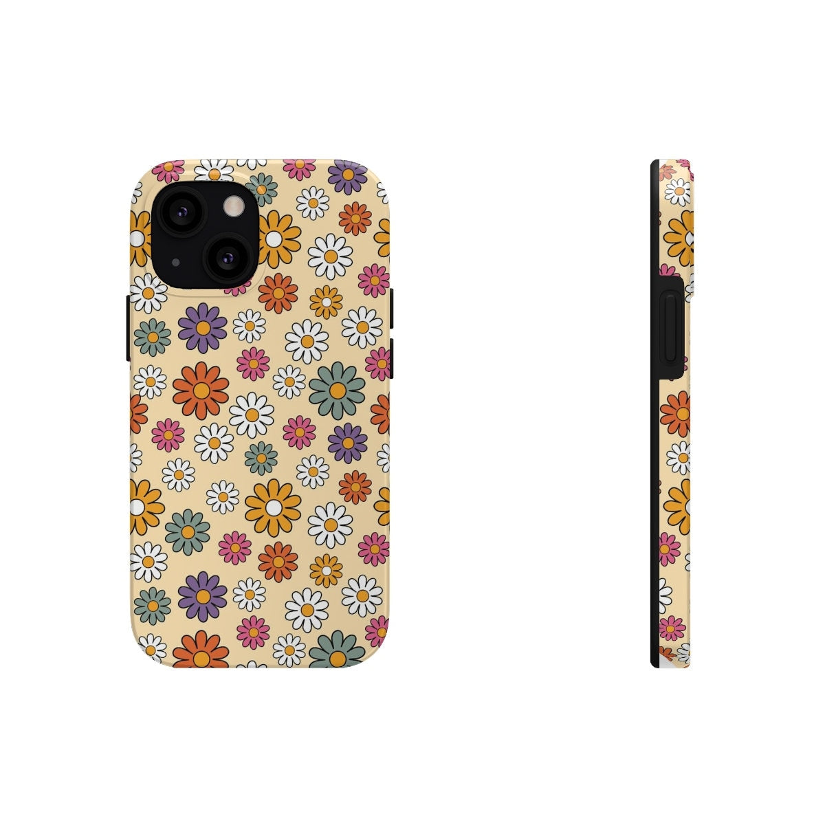 Retro Flower Tough Phone Cases, Case-Mate