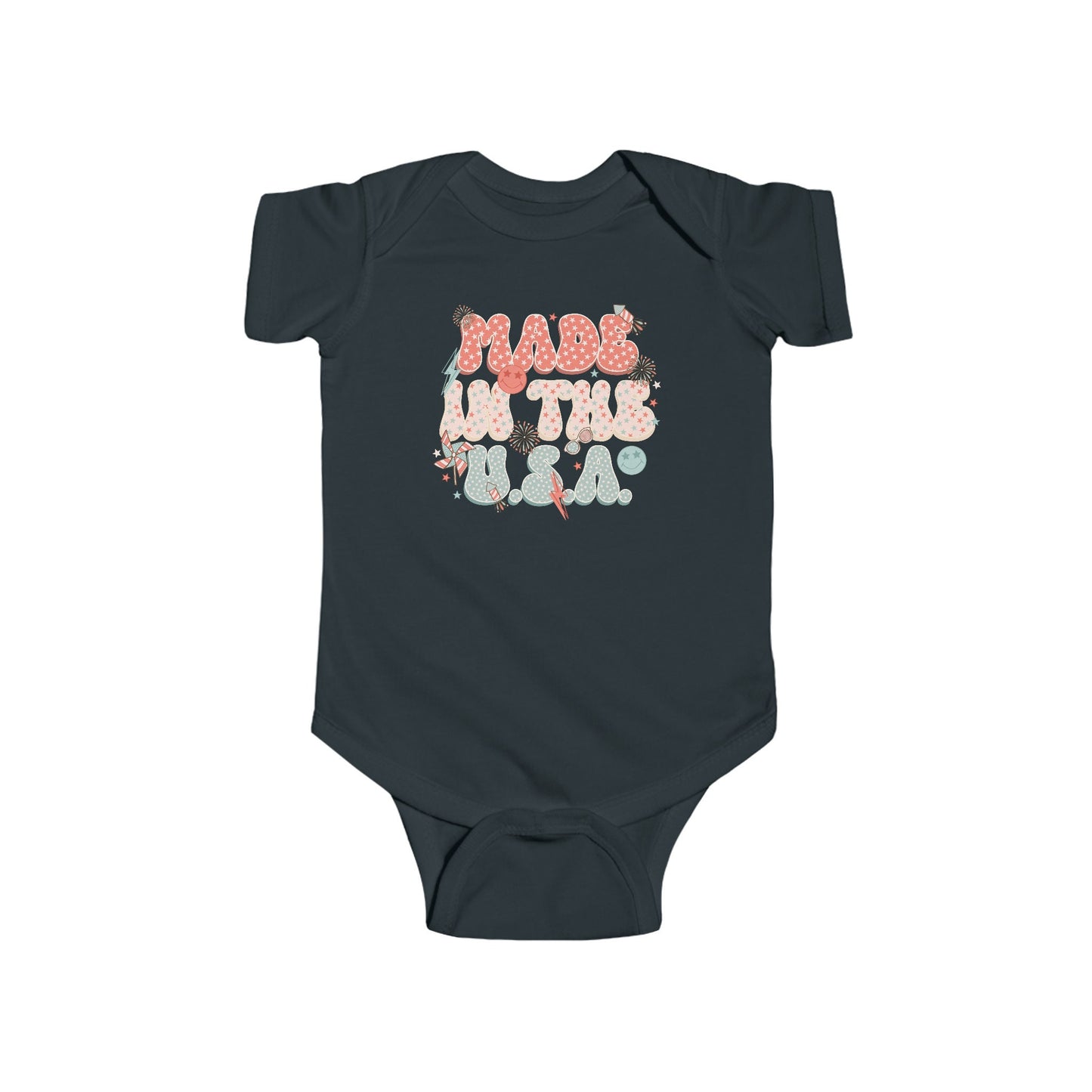 4th of July, Independence day, Infant Fine Jersey Bodysuit