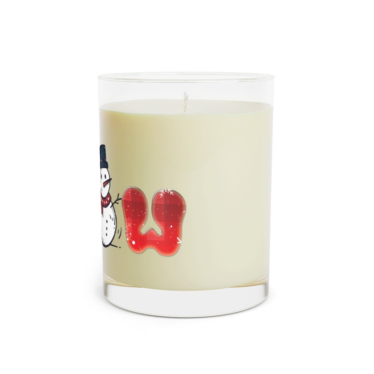 Christmas Let it snow Scented Candle - Full Glass, 11oz