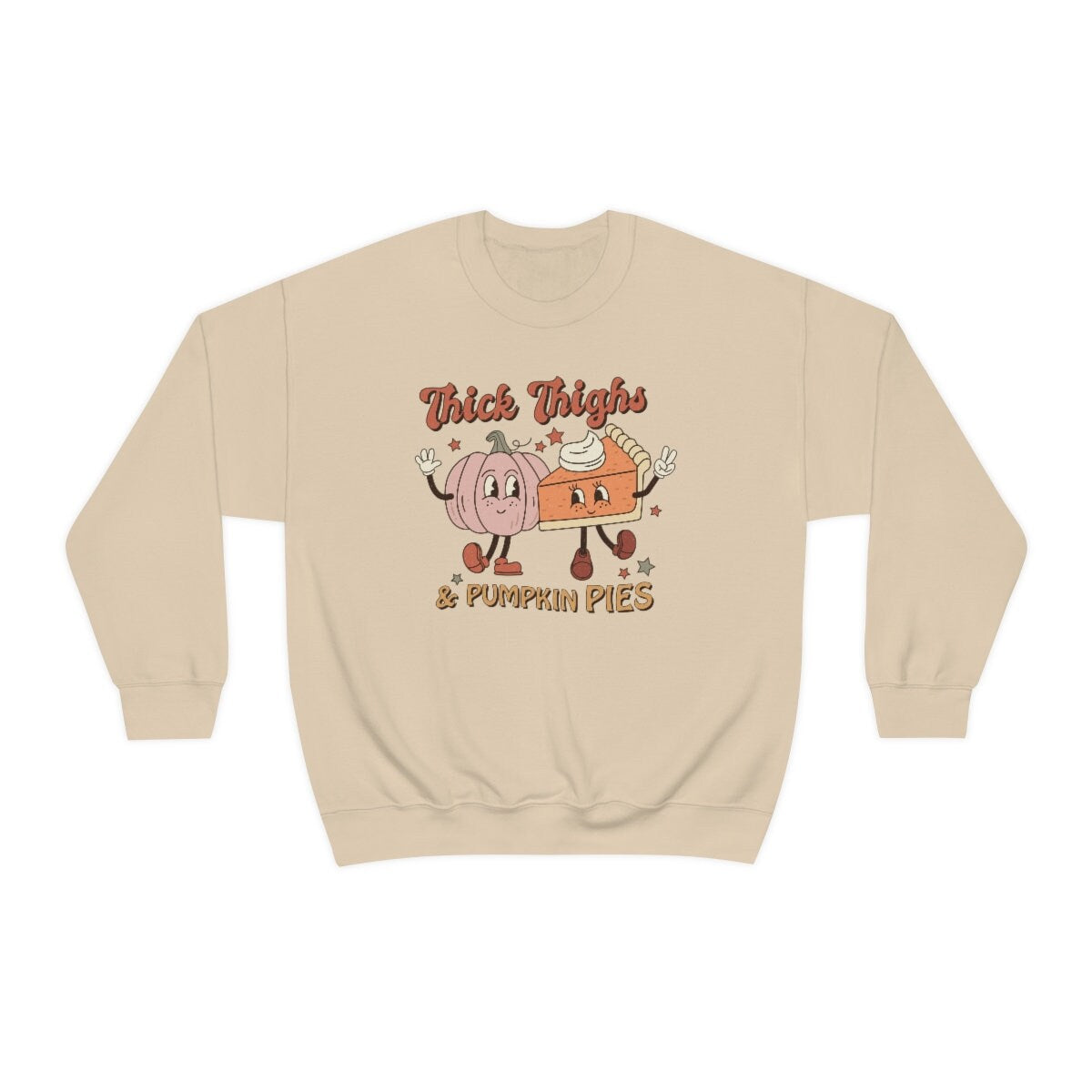 Funny Thick Thighs and Pumpkin pies Unisex Heavy Blend Crewneck Sweatshirt